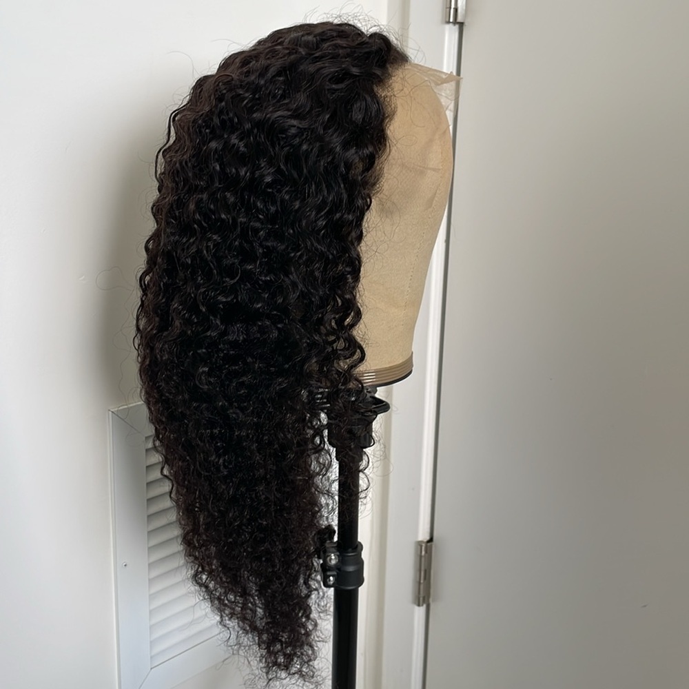 Pre-Plucked 13x4 Human Hair Deep Curly (Kinky Curly) Lace Front Wig 24” - Picture 5 of 9